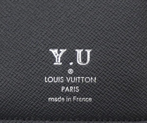 56339 6 Louis Vuitton Long Wallet Portefeuille Damier Graphite Black