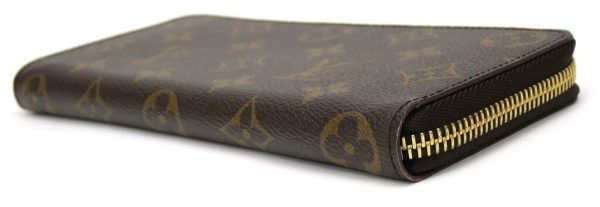 56545 3 Louis Vuitton Long Wallet Portefeuille Clemence Monogram Brown