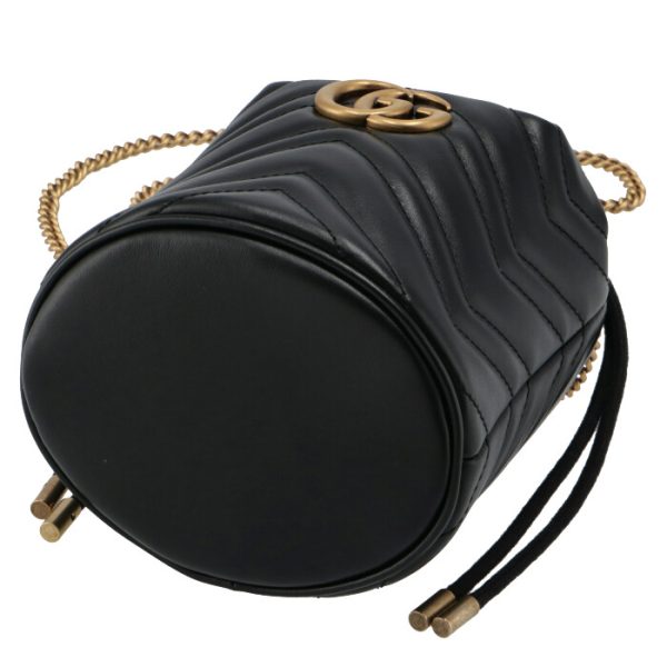 575163dtdrt1000 3 Gucci GG Marmont Mini Baguette Shoulder Bag Black