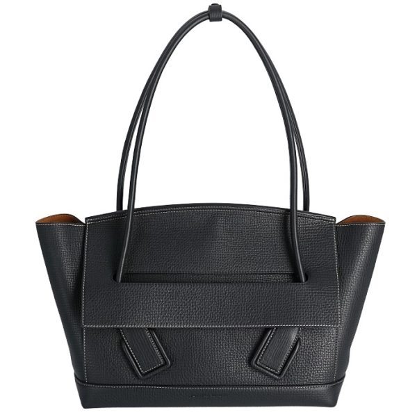 575941vmao11229 Bottega Veneta Palmerato The Arco Tote Bag Black