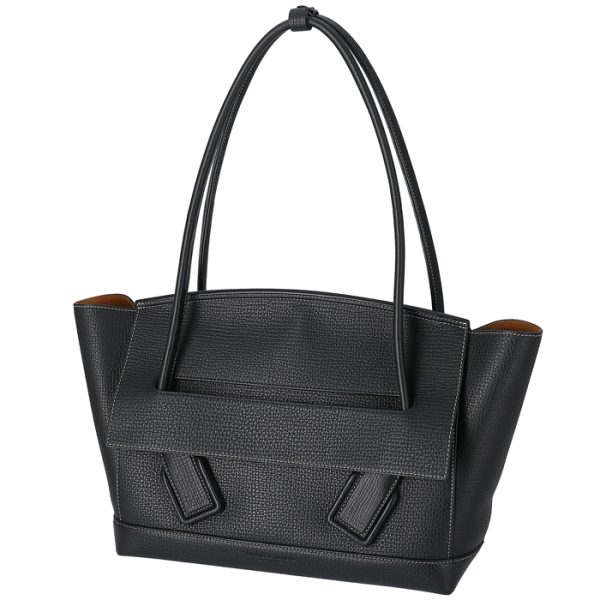 575941vmao11229 1 Bottega Veneta Palmerato The Arco Tote Bag Black