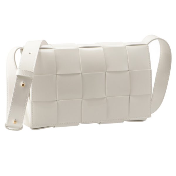 578004v1ep39009 Bottega Veneta Cassette Shoulder Bag White