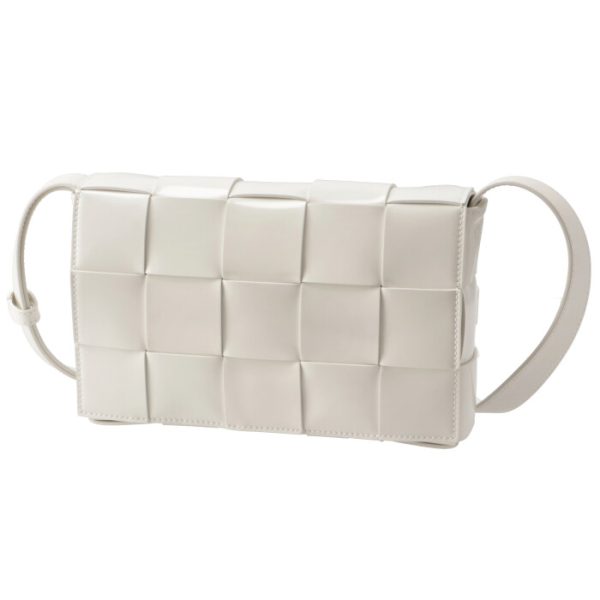 578004v1ep39009 1 Bottega Veneta Cassette Shoulder Bag White