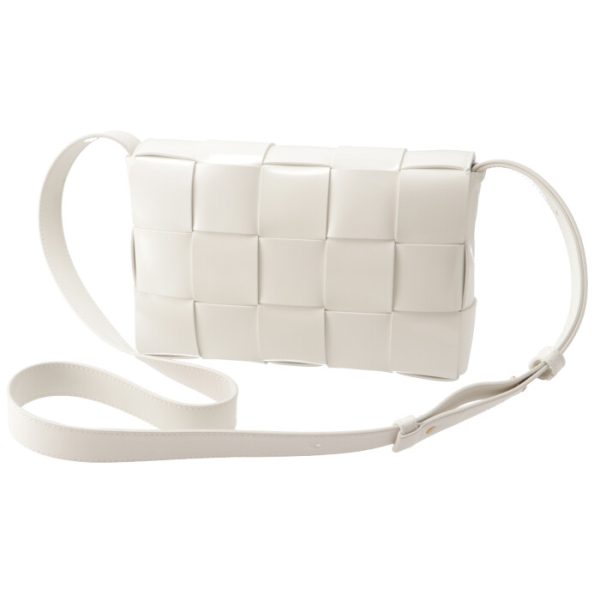 578004v1ep39009 2 Bottega Veneta Cassette Shoulder Bag White