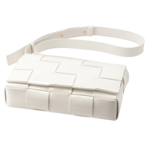 578004v1ep39009 3 Bottega Veneta Cassette Shoulder Bag White