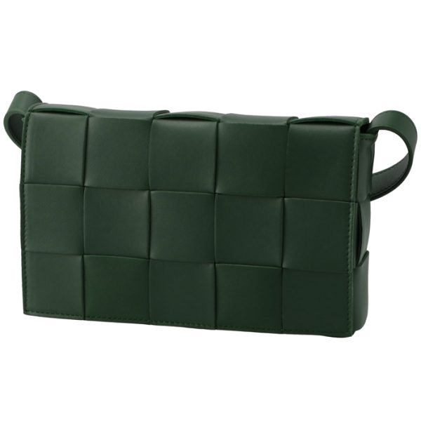 578004vmay13035 1 Bottega Veneta Cassette Double Face Bag Dark Green