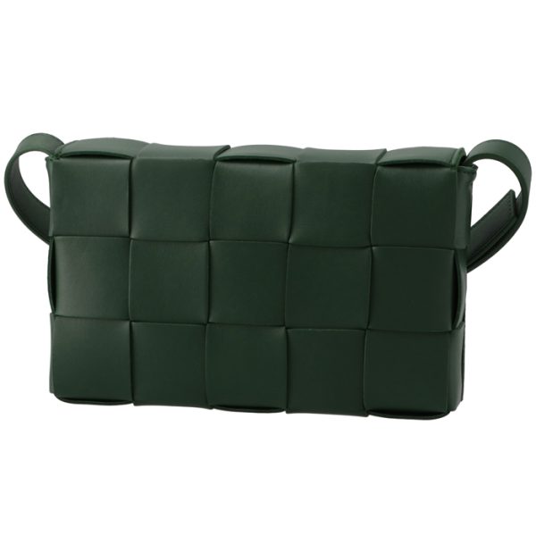 578004vmay13035 2 Bottega Veneta Cassette Double Face Bag Dark Green