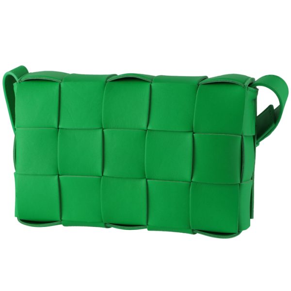 578004vmay13724 2 Bottega Veneta Cassette Double Face Shoulder Green