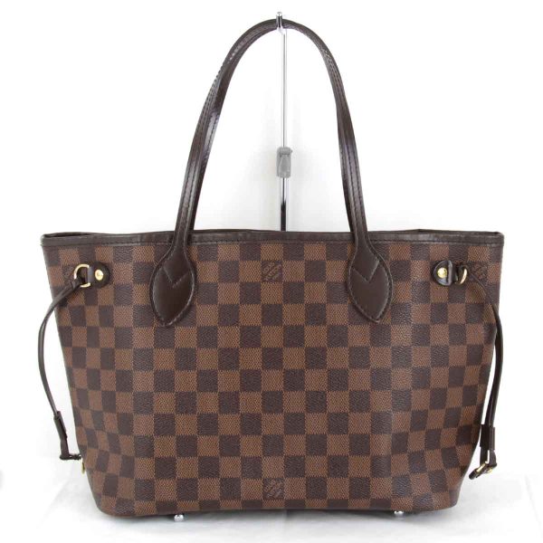 5855231006596t 1 Louis Vuitton Neverfull PM Tote Bag Damier Canvas Brown