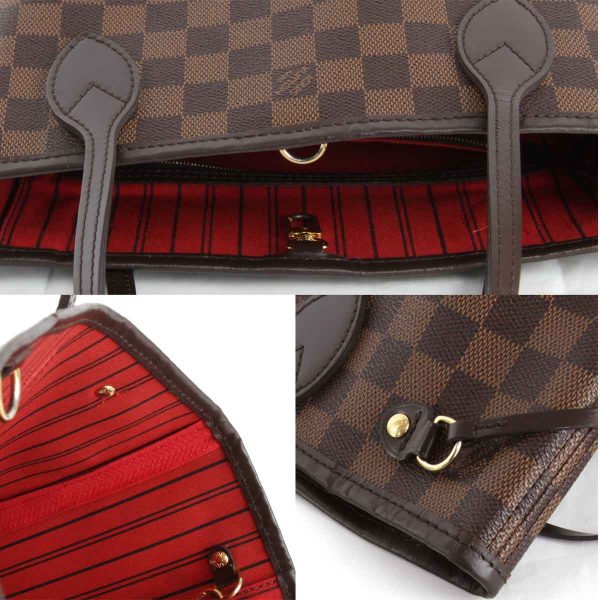 5855231006596t 10 Louis Vuitton Neverfull PM Tote Bag Damier Canvas Brown