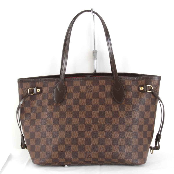 5855231006596t 2 Louis Vuitton Neverfull PM Tote Bag Damier Canvas Brown