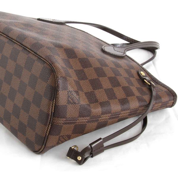 5855231006596t 4 Louis Vuitton Neverfull PM Tote Bag Damier Canvas Brown