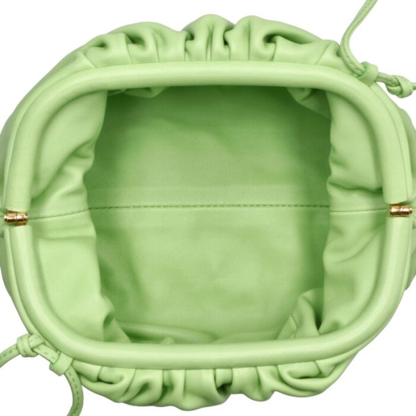 585852v1bw0 5 Bottega Veneta Mini The Pouch Shoulder Bag Light Green