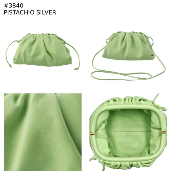 585852v1bw0 8 Bottega Veneta Mini The Pouch Shoulder Bag Light Green