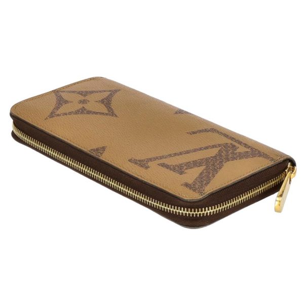 58786 3 Louis Vuitton Zippy Monogram Giant Reverse Canvas Wallet