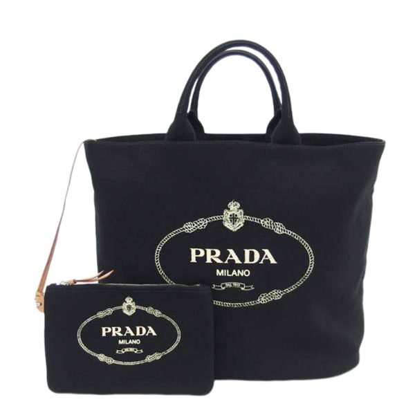 59022 1 Prada Canapa Large Canvas Tote Bag