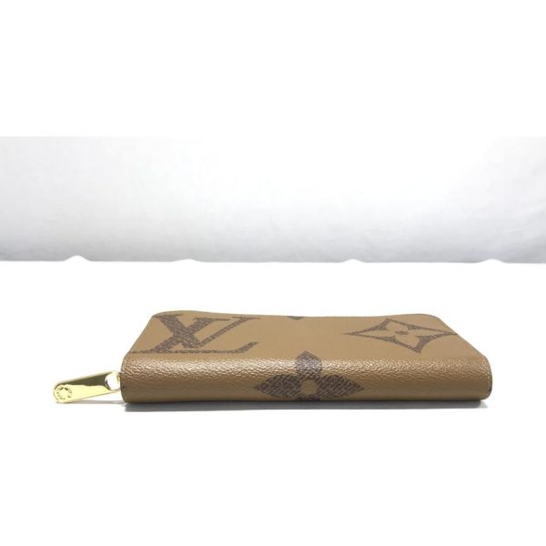 59029 3 Louis Vuitton Zippy Giant Monogram Reverse Canvas Wallet Brown