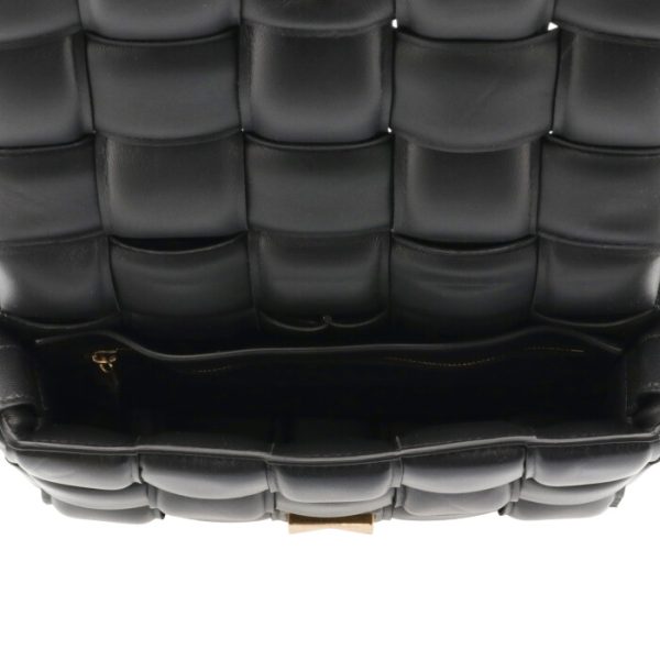 591970vcqr18425 5 Bottega Veneta Padded Cassette Shoulder Bag Intrecciato Black