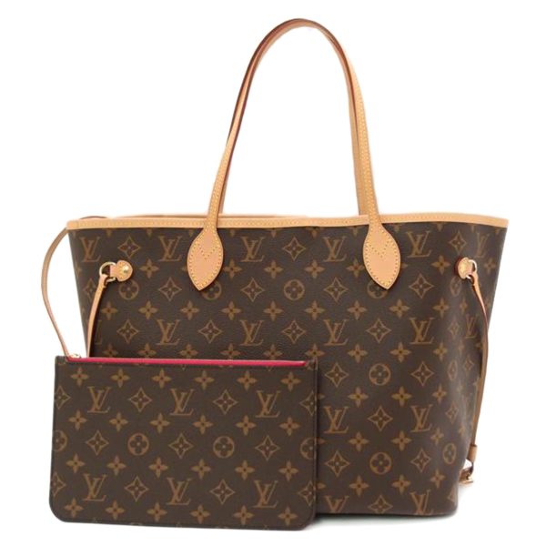 59341 1 Louis Vuitton With Pouch Monogram Tote Bag Brown