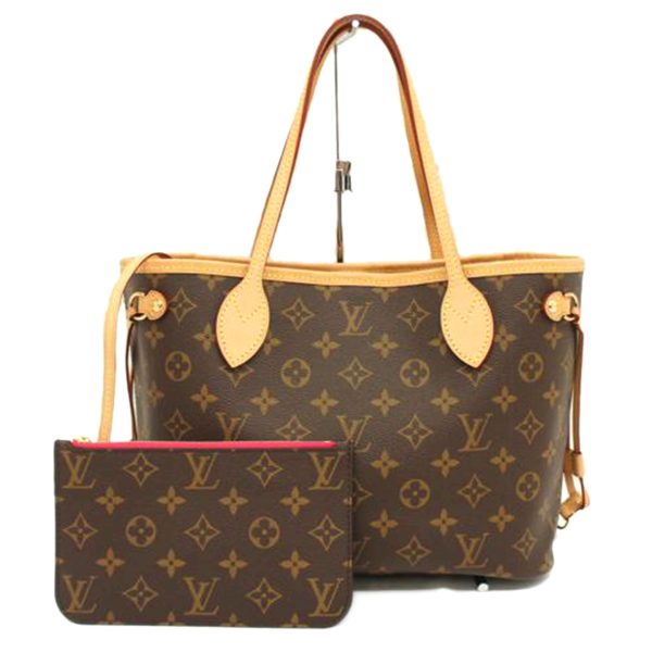 59823 1 Louis Vuitton Neverfull Pm Monogram Handbag Brown