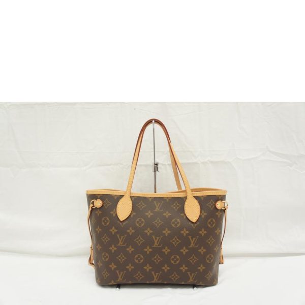 59823 2 Louis Vuitton Neverfull Pm Monogram Handbag Brown