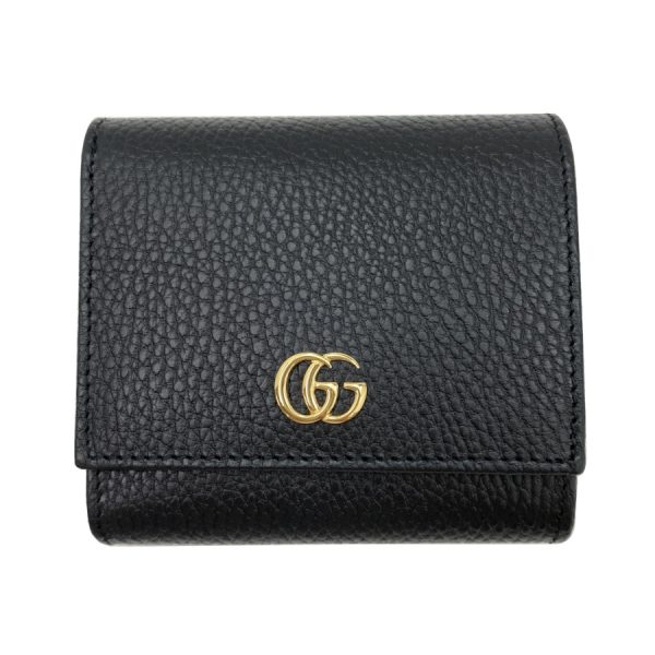 598587cao0g1000 01 Gucci Marmont Leather Black Wallet