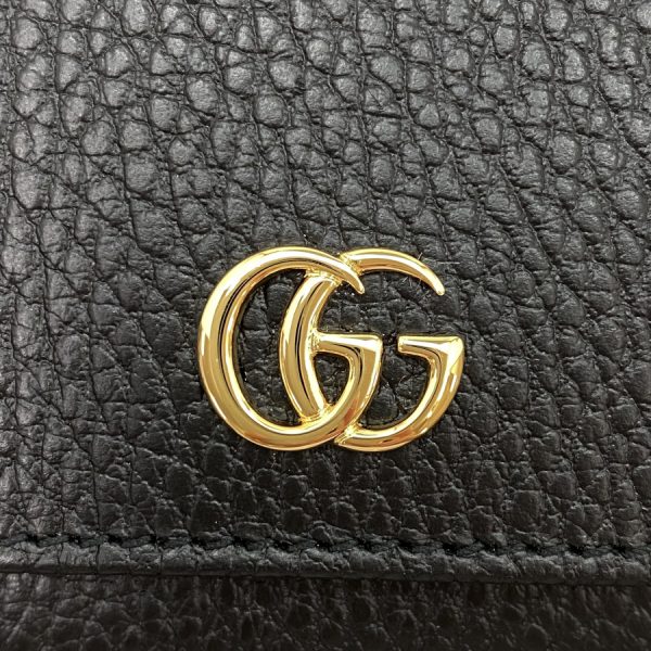 598587cao0g1000 04 Gucci Marmont Leather Black Wallet