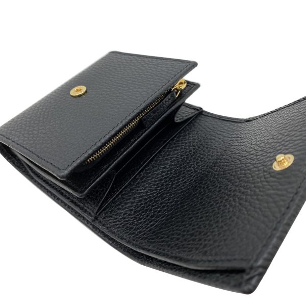 598587cao0g1000 07 Gucci Marmont Leather Black Wallet