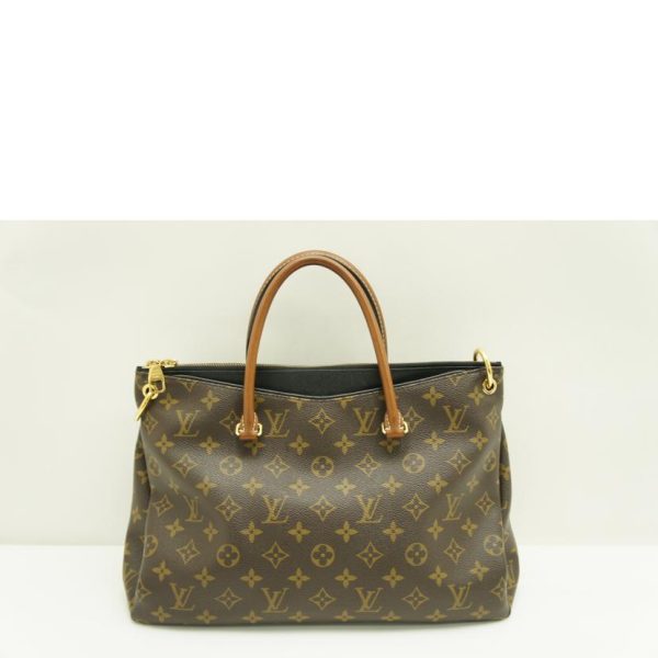 59942 2 Louis Vuitton Palas Monogram Handbag Brown