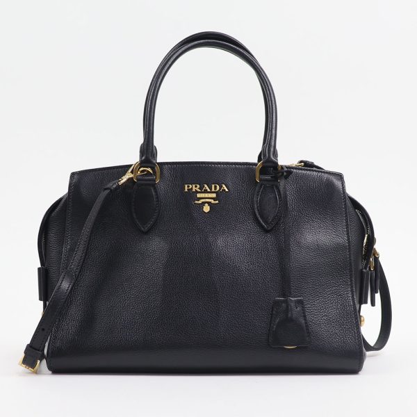 5prd16 00017 01 Prada Saffiano Handbag Shoulder Nero Black