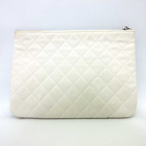 6 cha200926 2ta 01 Chanel Pouch Cruise Lines Canvas Clutch Bag Multicolor