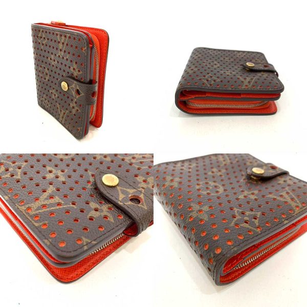 6 lv230812 2ta 02 Louis Vuitton Compact Zip Bifold Mini Wallet Brown