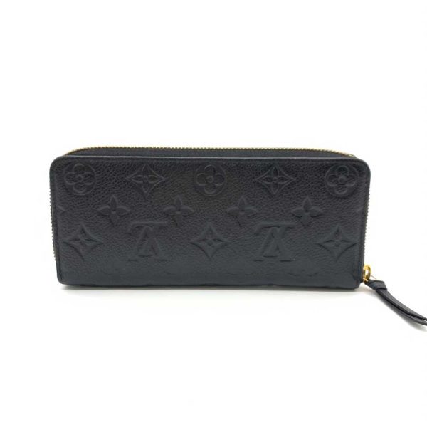 6 lv230915 1ta 02 Louis Vuitton Portefeuille Clemence Monogram Empreinte Leather Long Wallet Black