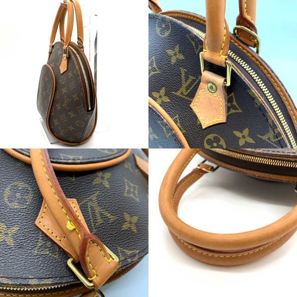 6 lv230921 1ta 02 Louis Vuitton Ellipse PM Handbag Brown