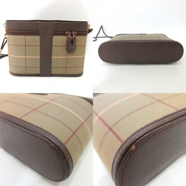 6 ot230616 3ta 01 Burberry Pochette Check Pattern Mini Shoulder Bag Multicolor