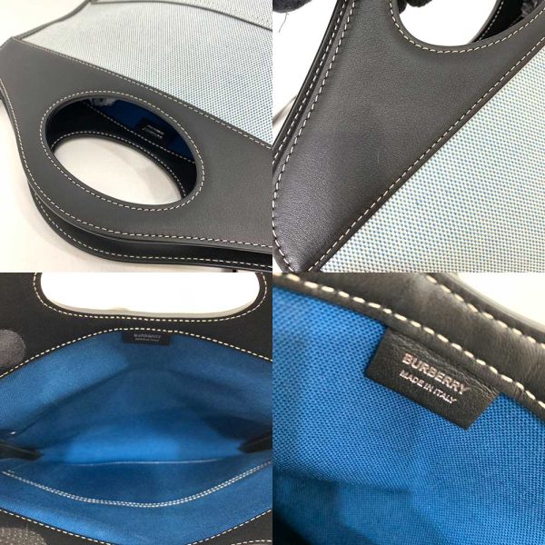 6 ot230728 1ta 03 Burberry Leather Shoulder Bag Blue