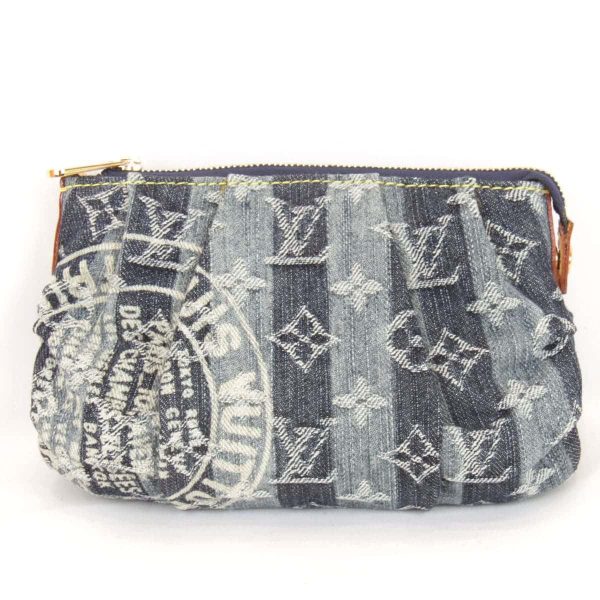 6005210606135a 1 Louis Vuitton True Rayer Monogram Pouch Denim Blue