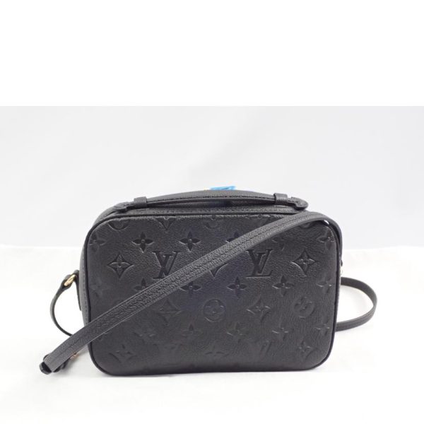 60130 2 Louis Vuitton Saintonge Empreinte Shoulder Bag Black