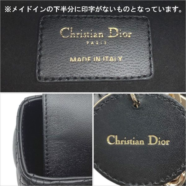 60202045 6 Christian Dior Lady Dior Medium Lambskin Handbag Black