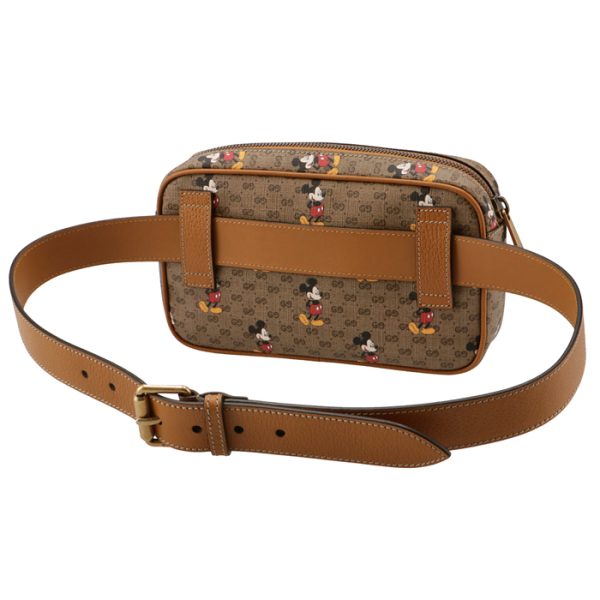 602695hwubm8559 2 Gucci Disney Mickey Mouse Collaboration Belt Bag Beige