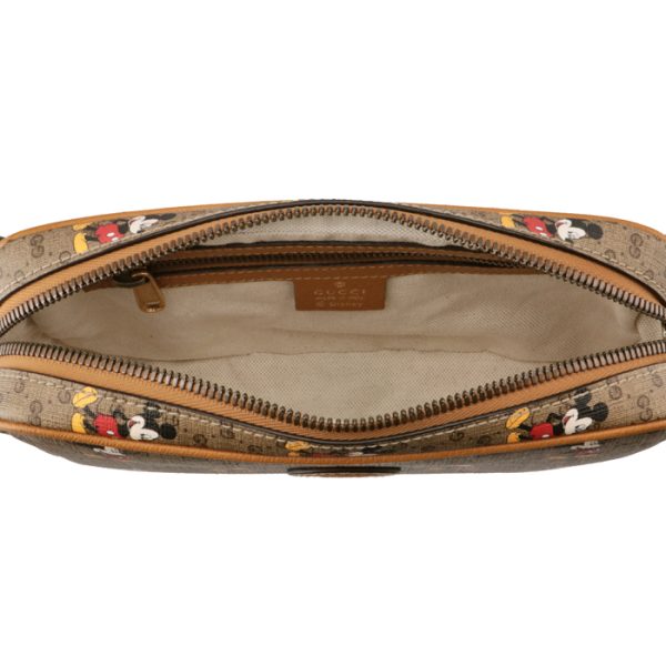 602695hwubm8559 5 Gucci Disney Mickey Mouse Collaboration Belt Bag Beige