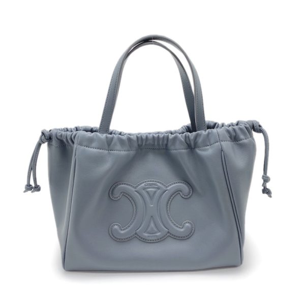 60411059 1 Celine Small Hippo Triomphe Smooth Calfskin Gray