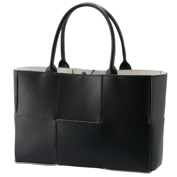 609175vmay31283 2 Bottega Veneta The Arco Tote Maxi Intrecciato Tote Bag Black