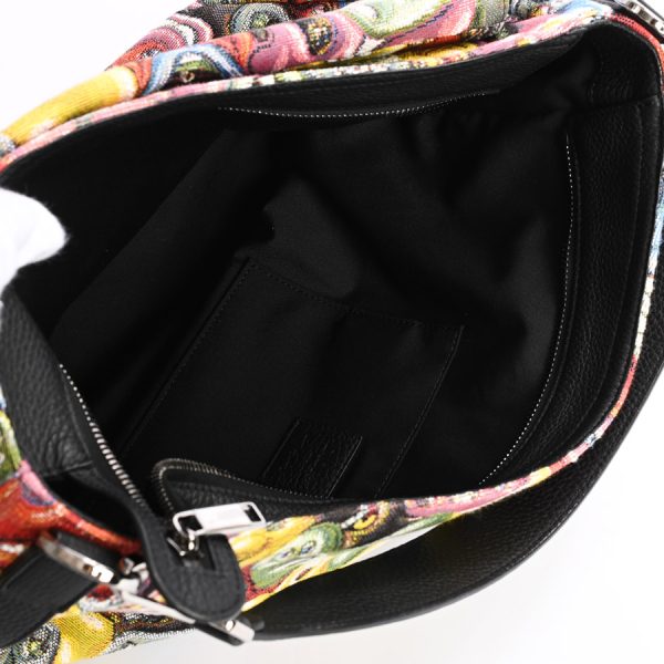 6116176 4 Dior Soft Saddle Leather Shoulder Bag Multicolor