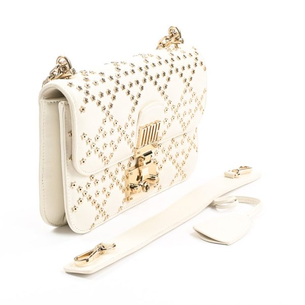 6121773 2 Dior Chain Shoulder Bag White