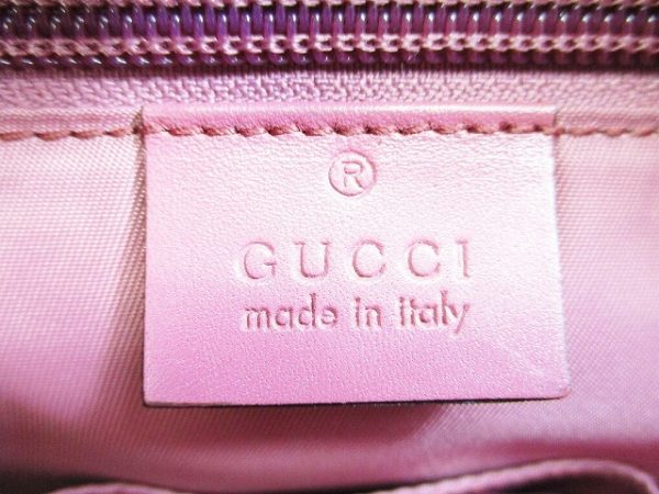 6131 10 Gucci Implement Leather Shoulder Bag Pink