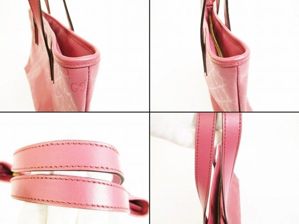 6131 7 Gucci Implement Leather Shoulder Bag Pink