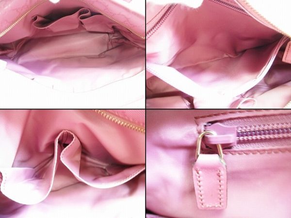 6131 8 Gucci Implement Leather Shoulder Bag Pink