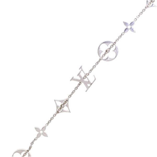 61385 1 Louis Vuitton Bracelet Monogram Silver