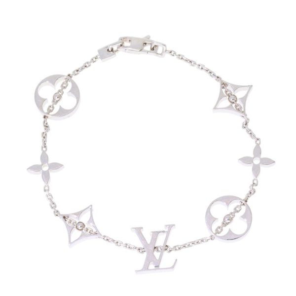 61385 3 Louis Vuitton Bracelet Monogram Silver